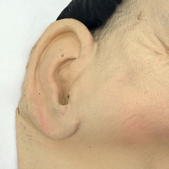 Vintage Laurel and Hardy Halloween Mask 1993 Oliver Hardy Larry Harmon Pictures - Picture 2 of 11